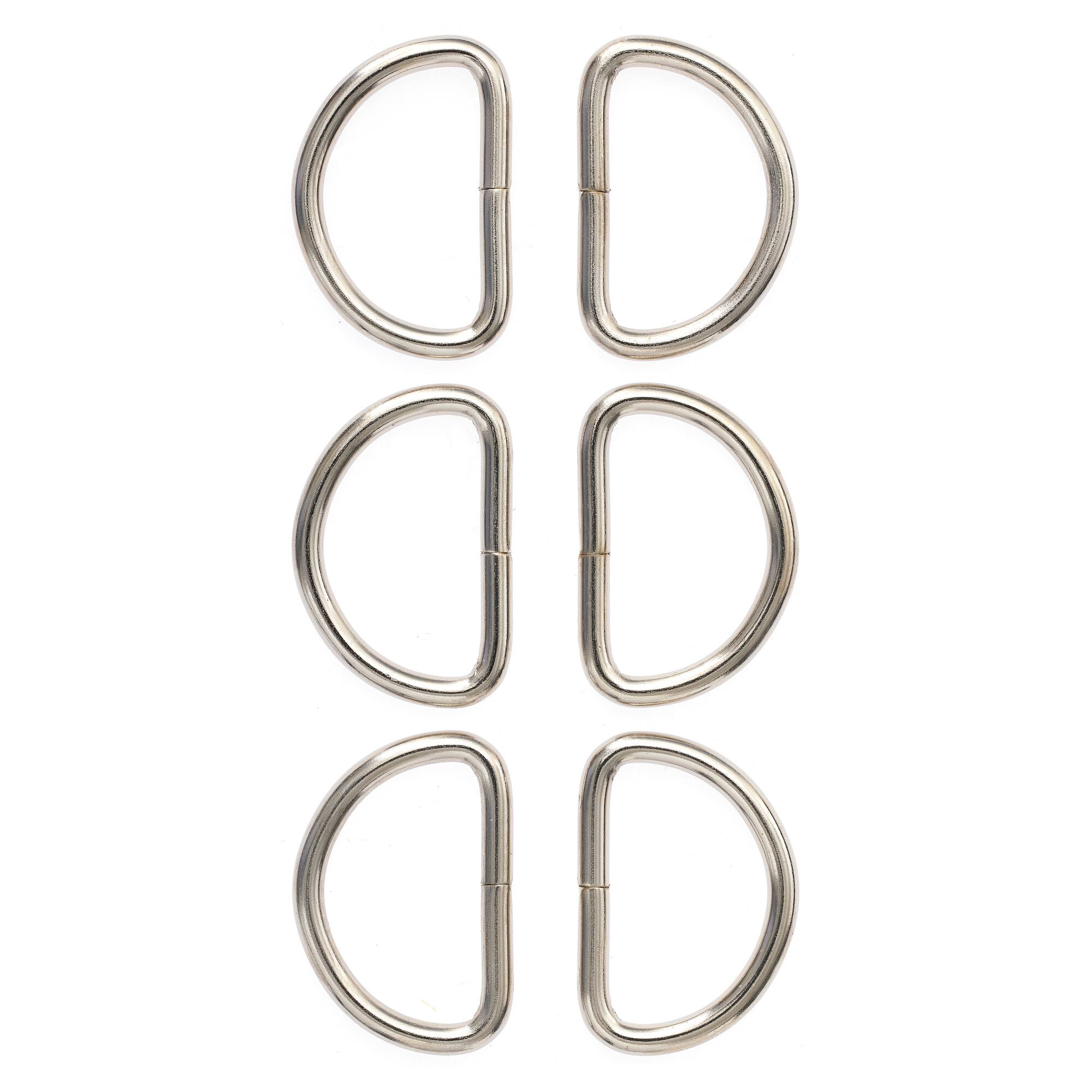 Loops & Threads™ Metal D-Rings, 3/4"